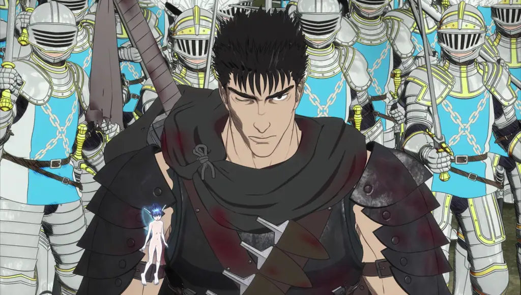 Visual anime Berserk 2016 yang menampilkan Guts