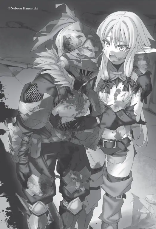 Perbandingan adegan antara novel ringan dan anime Goblin Slayer