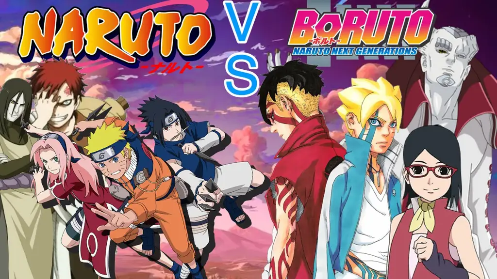 Perbedaan antara anime Naruto dan Boruto Perbandingan Naruto dan Boruto