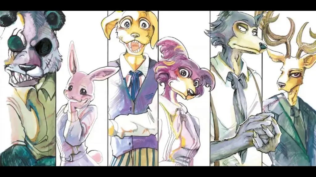 Perbandingan adegan dari anime dan manga Beastars