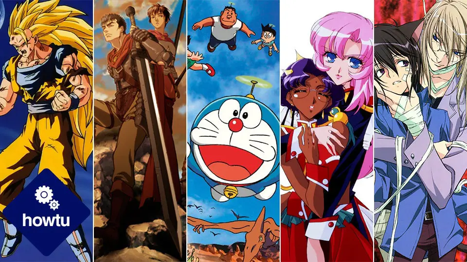 Bagan perbandingan beberapa genre anime termasuk echi dan hentai