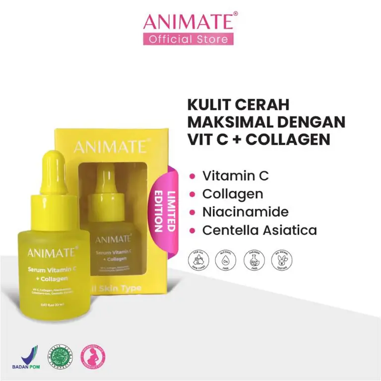 Gambar kemasan Serum Animate asli