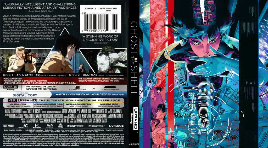 Perbandingan kualitas gambar Ghost in the Shell 720p dan 1080p