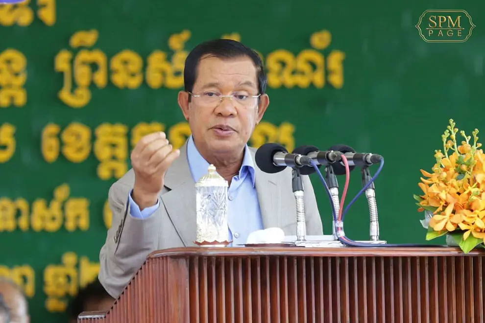 Potret Perdana Menteri Hun Sen.