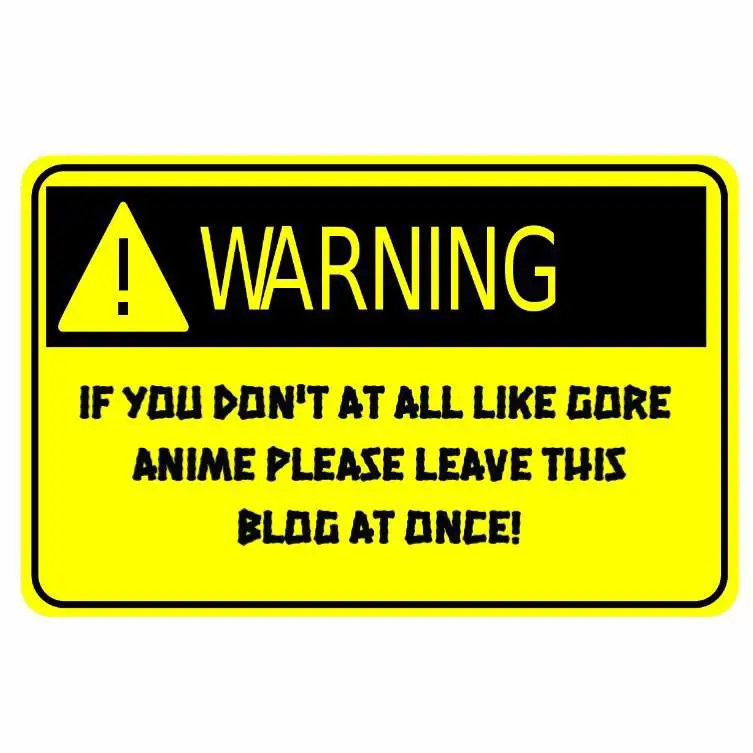 Tanda peringatan anime gore