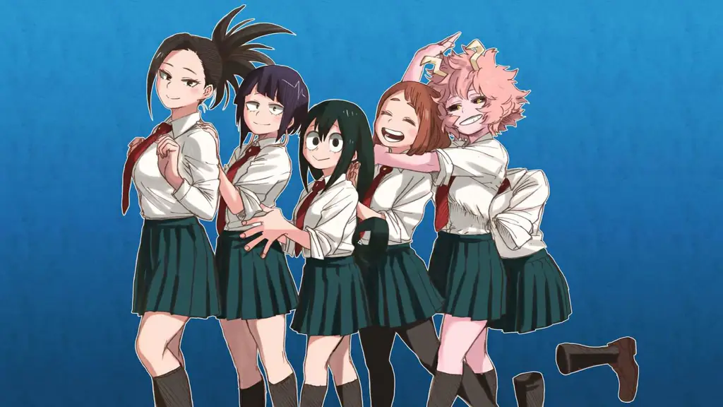 Gambar peringkat karakter wanita My Hero Academia