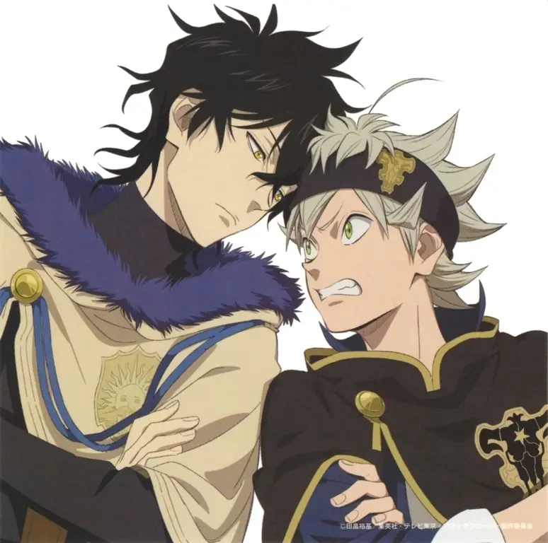 Asta dan Yuno dalam anime Black Clover