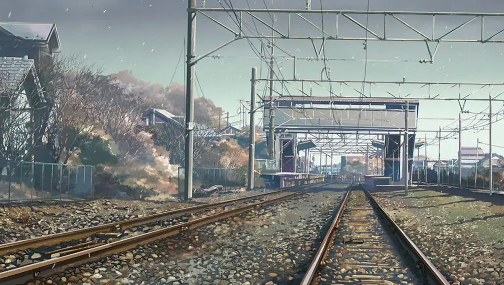 Adegan kereta api dalam anime 5 Centimeter per Second