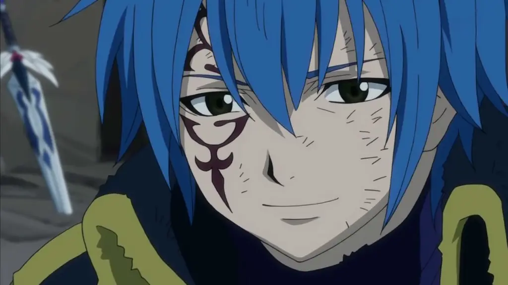 Gambar Jellal yang sedang menebus kesalahan