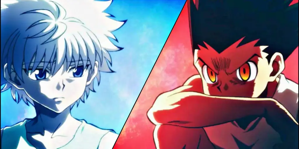 Gon dan Killua dalam anime Hunter x Hunter 1999