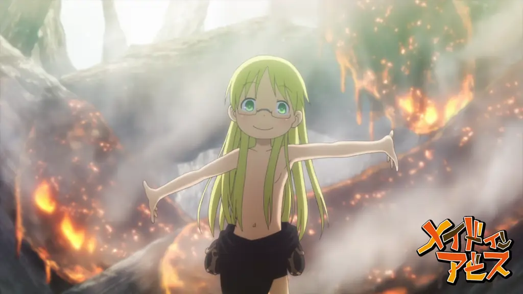 Riko dan Reg di episode 5 Made in Abyss