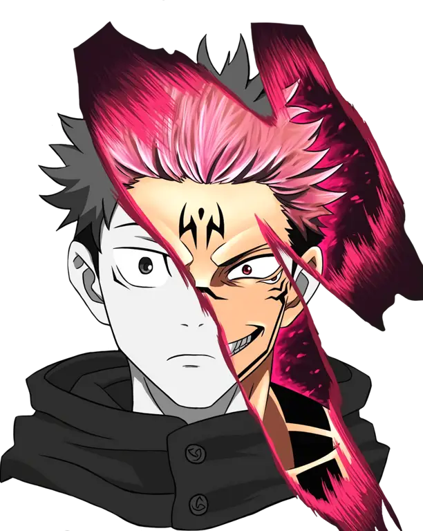 Gambar Yuji Itadori, karakter utama di Jujutsu Kaisen