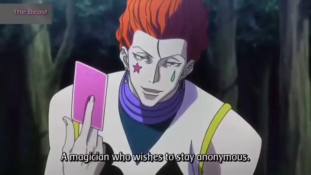 Gambar Hisoka dan Gotoh bertarung dalam anime Hunter x Hunter