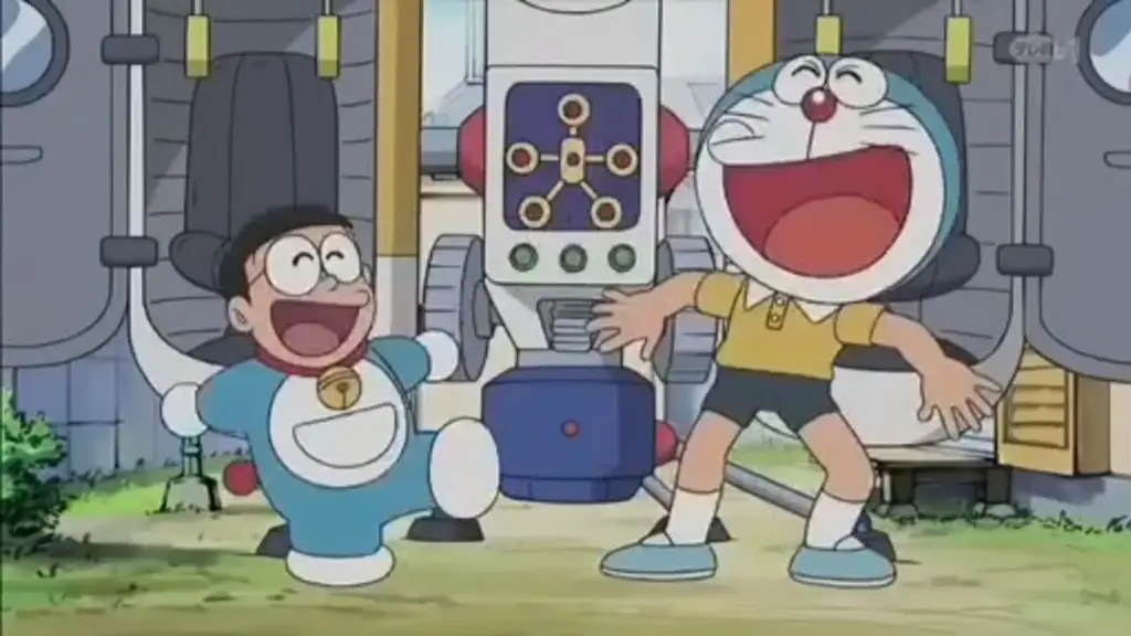 Gambar Nobita yang menunjukkan perkembangan karakternya dari masa ke masa