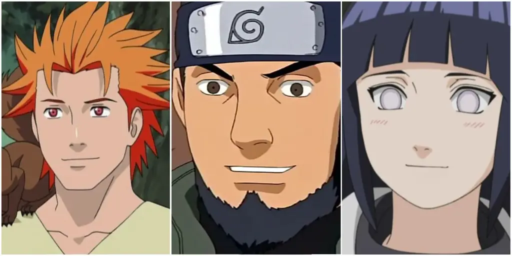 Gambar yang menampilkan perkembangan karakter Naruto, Sasuke, dan Sakura