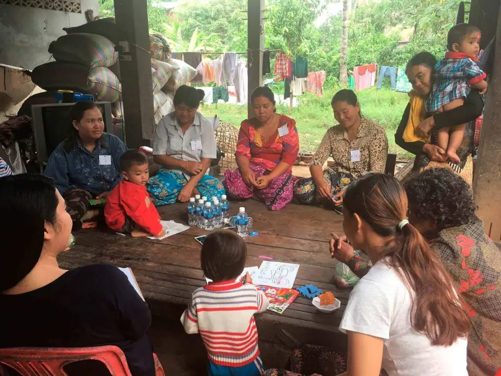 Foto anak-anak sekolah di Kamboja tahun 2017