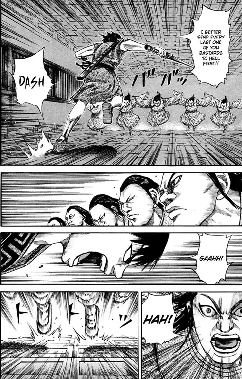 Perkembangan karakter di chapter 804 manga Kingdom