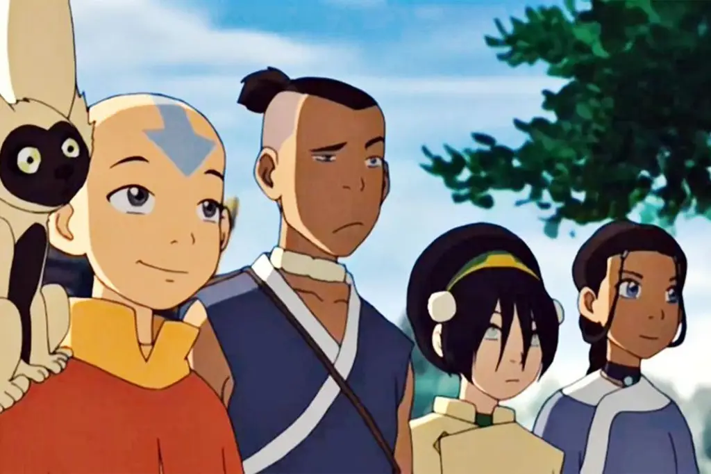 Gambar Aang, Katara, dan Sokka