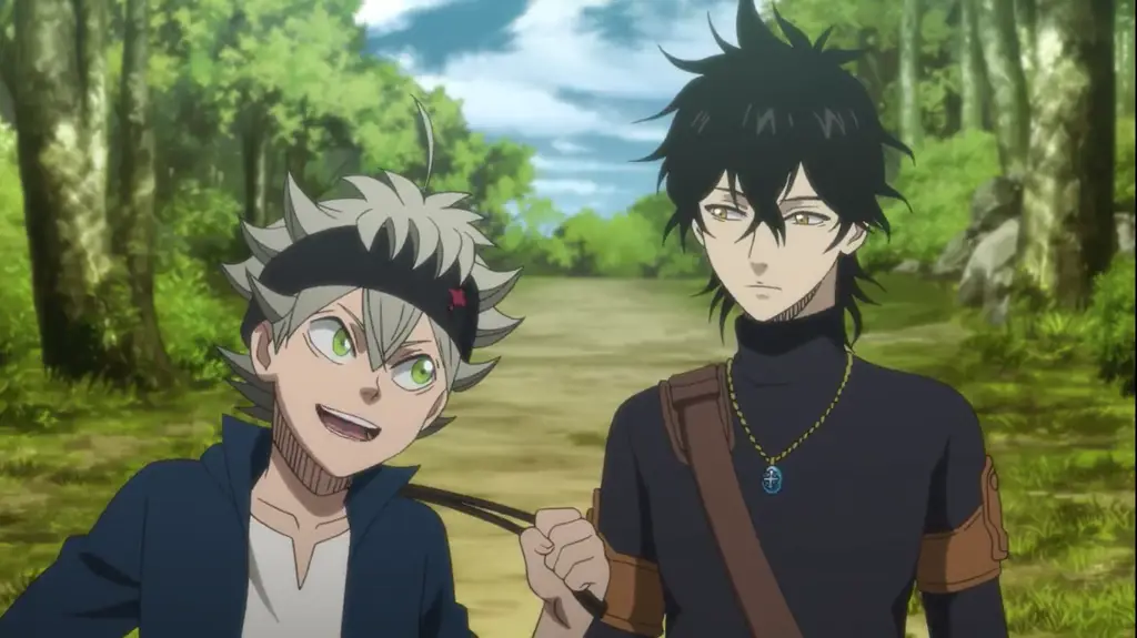 Asta dan Yuno, dua tokoh utama dalam komik Black Clover