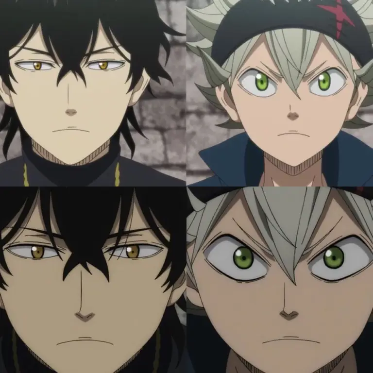 Gambar Asta dan Yuno dari anime Black Clover