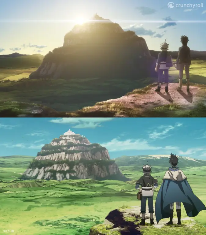 Gambar Asta dan Yuno dari anime Black Clover