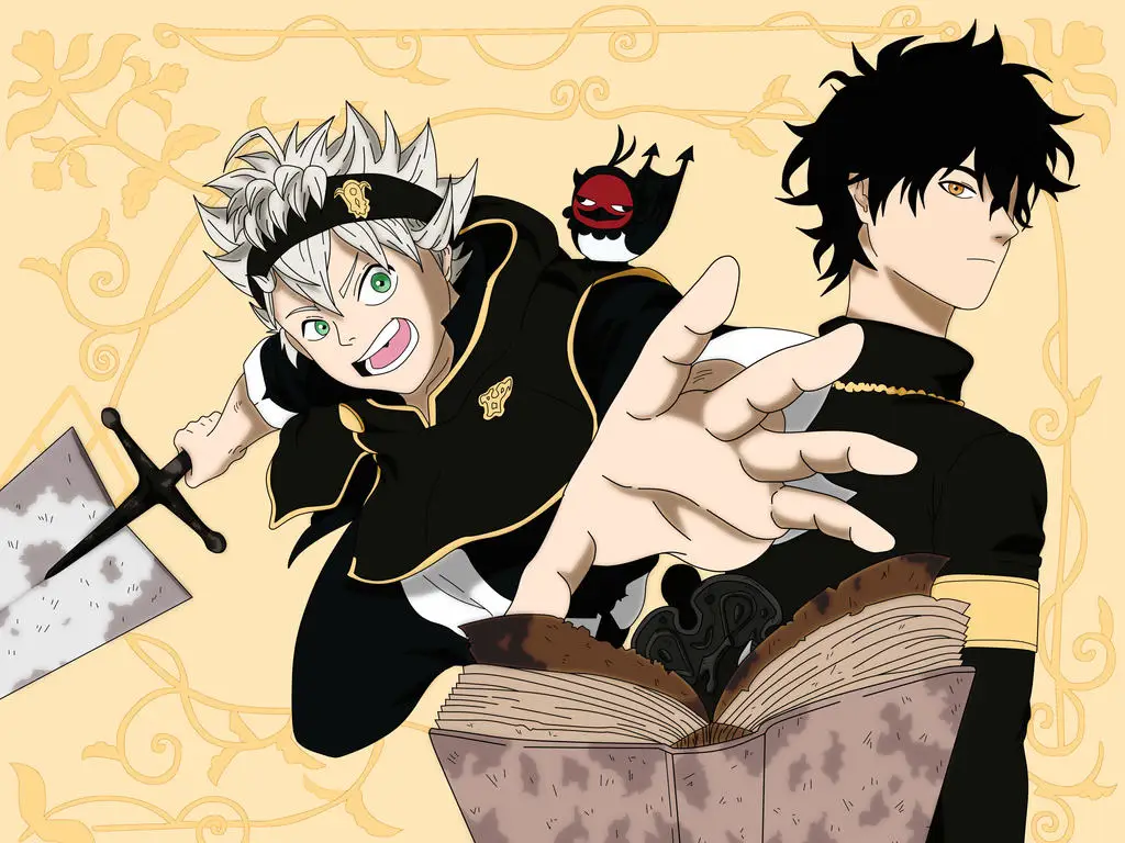 Persahabatan Asta dan Yuno Gambar Asta dan Yuno dari Black Clover