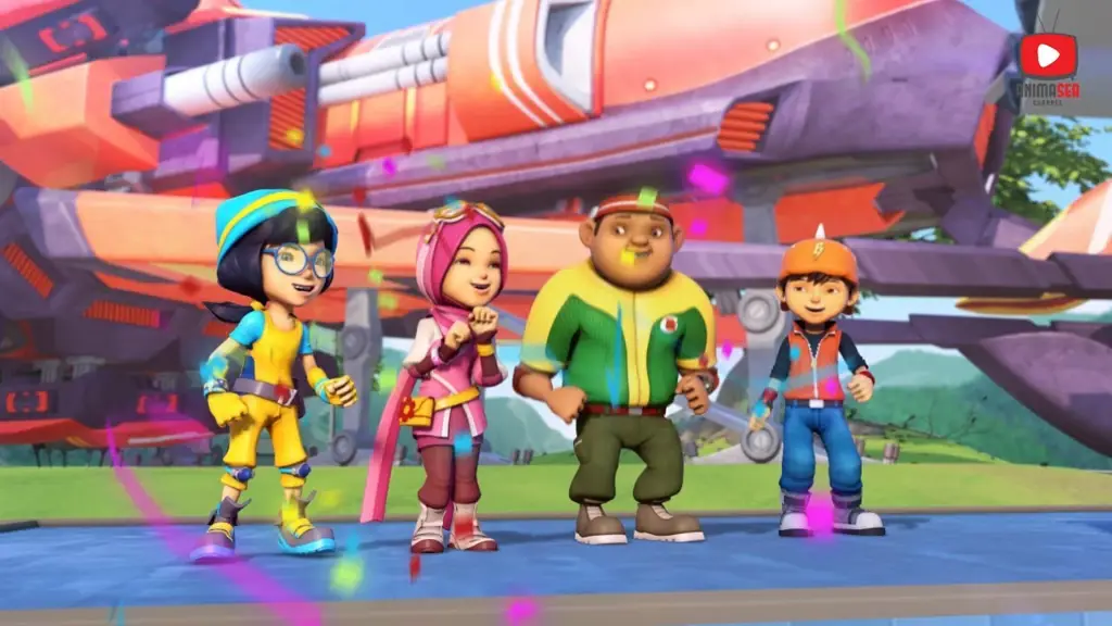 Boboiboy bersama teman-temannya