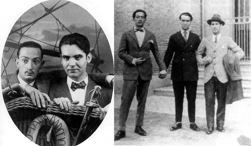 Salvador Dali dan Federico Garcia Lorca bersama