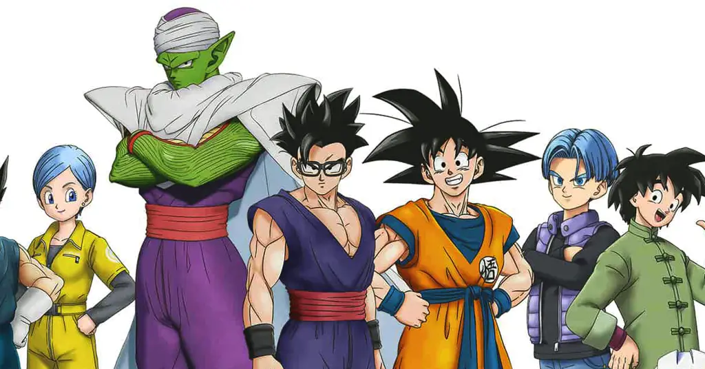 Para karakter Dragon Ball Super dalam sebuah adegan