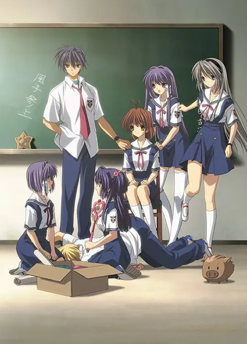 Para karakter Clannad berkumpul bersama