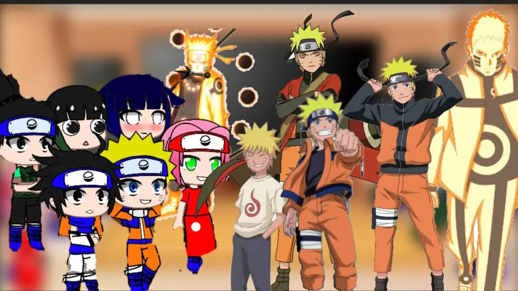 Gambar Naruto bersama teman-temannya