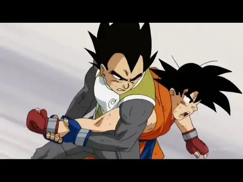 Goku dan Vegeta berlatih bersama