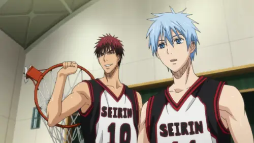 Kuroko Tetsuya dan Kagami Taiga, dua karakter utama dalam Kuroko no Basket