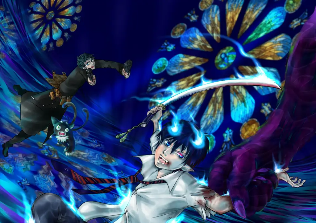 Rin dan Yukio Okumura dari Ao no Exorcist