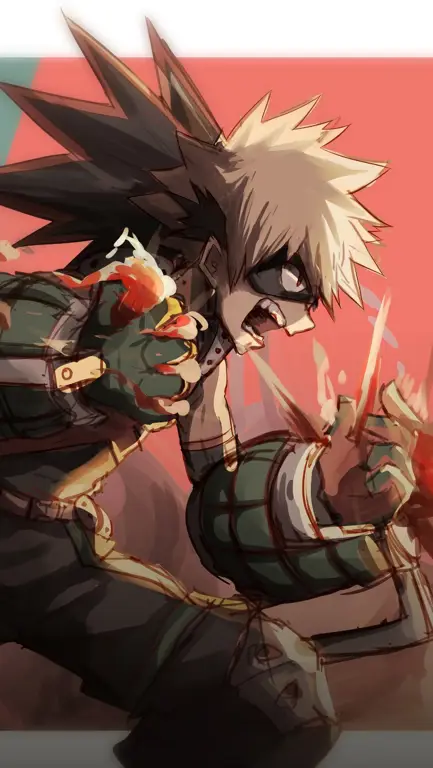 Izuku Midoriya dan Katsuki Bakugo