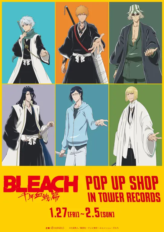 Para karakter utama dalam Bleach: Sennen Kessen-hen