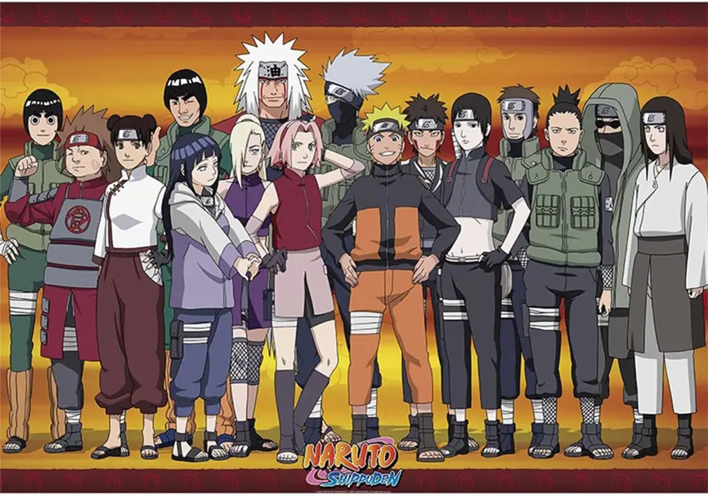 Gambar kelompok karakter Naruto