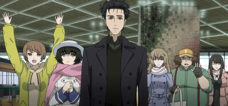 Gambar para karakter Steins;Gate berkumpul