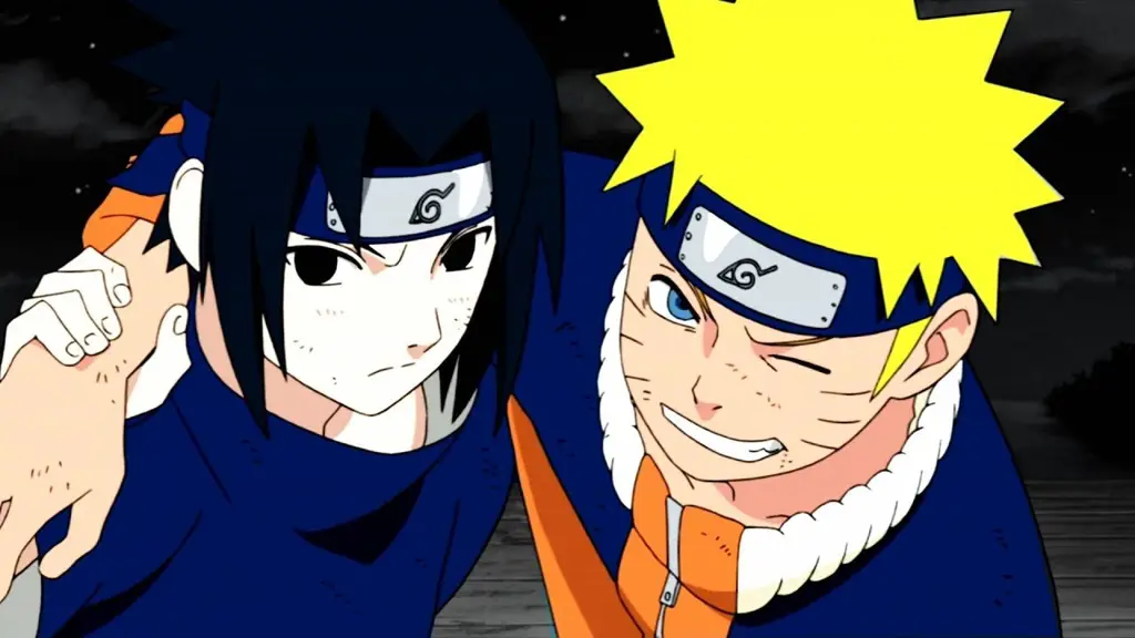 Naruto dan Sasuke menunjukkan persahabatan mereka