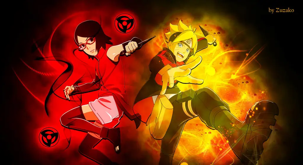 Boruto dan Sarada berteman