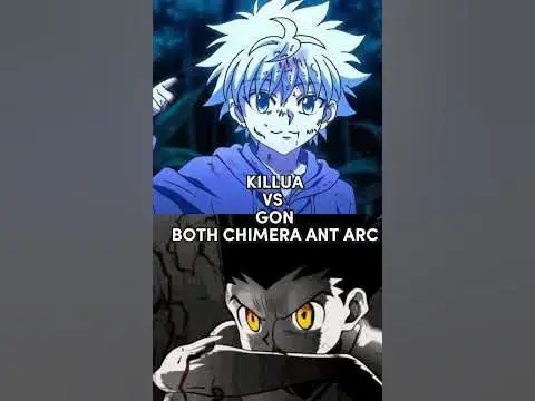 Gambar Gon dan Killua dalam Chimera Ant Arc