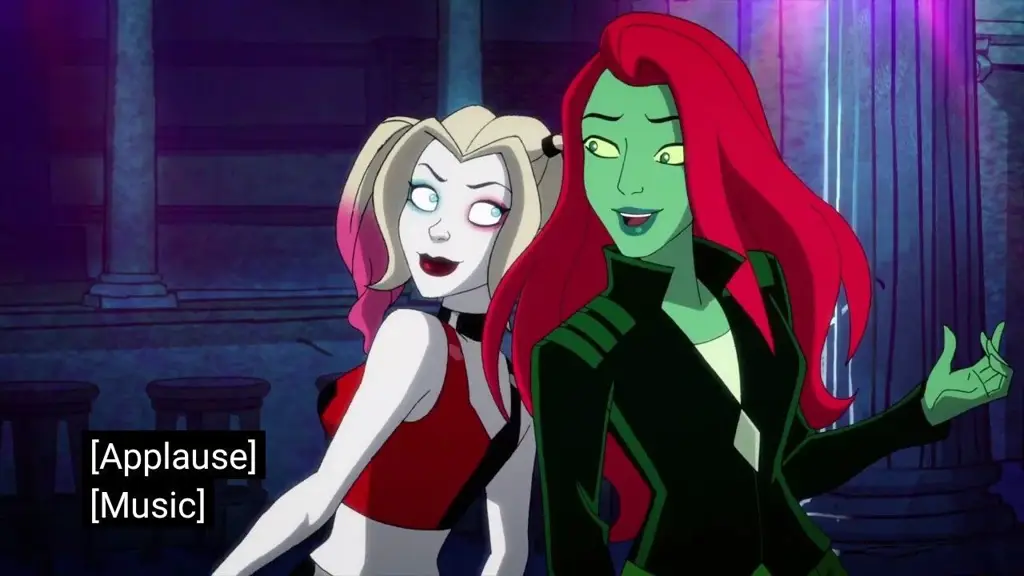 Harley Quinn dan Poison Ivy dalam gaya anime