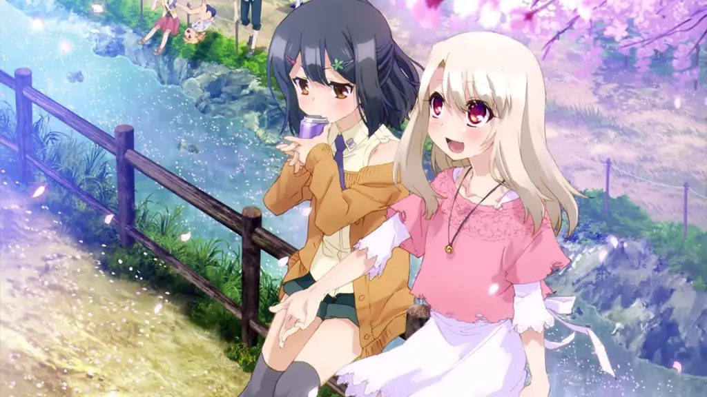 Illya dan Miyu bersama-sama dalam sebuah adegan