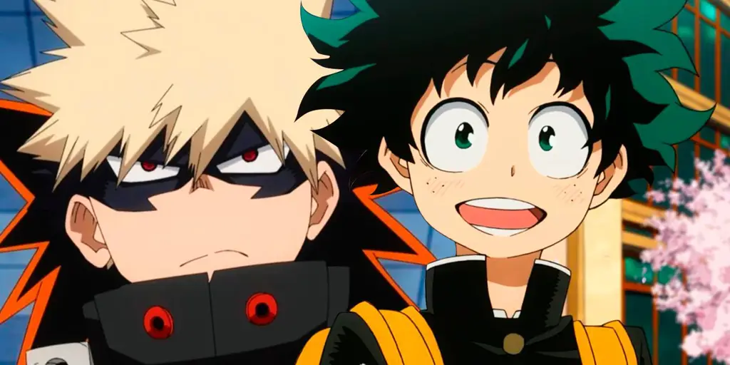 Gambar Izuku Midoriya dan Bakugo Katsuki