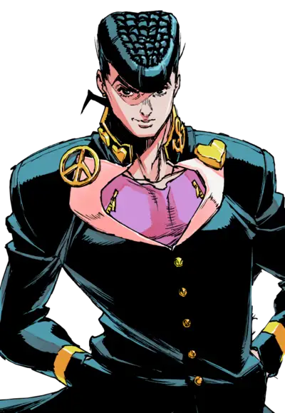 Gambar Josuke Higashikata dan teman-temannya dalam Jojo Season 4