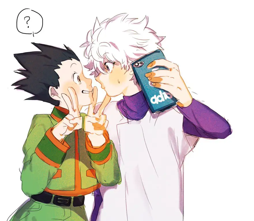 Killua dan Gon yang menunjukkan persahabatan yang kuat