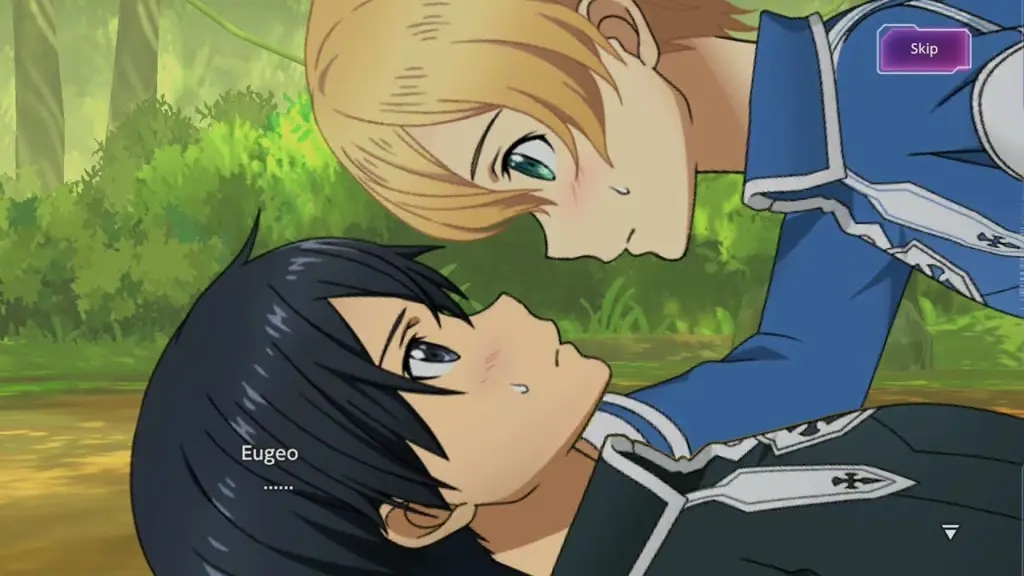 Kirito dan Eugeo dalam pertempuran di Underworld