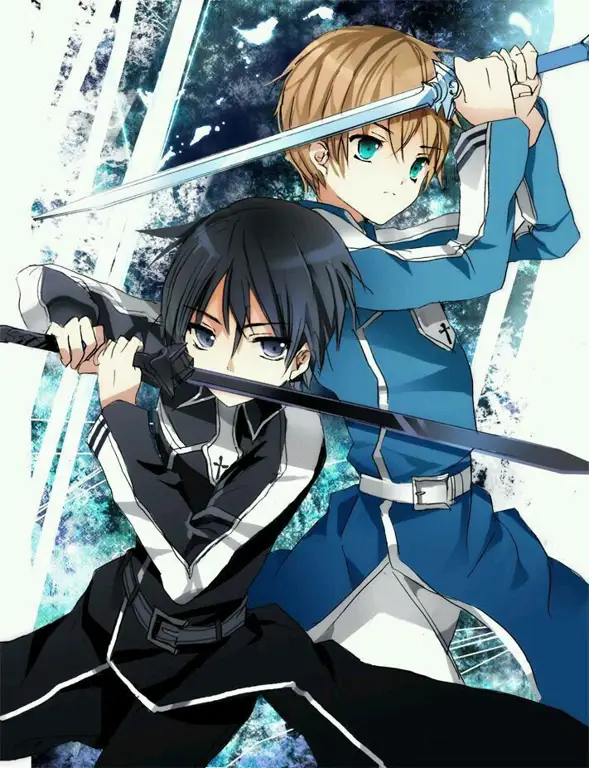 Kirito dan Eugeo dalam SAO Alicization