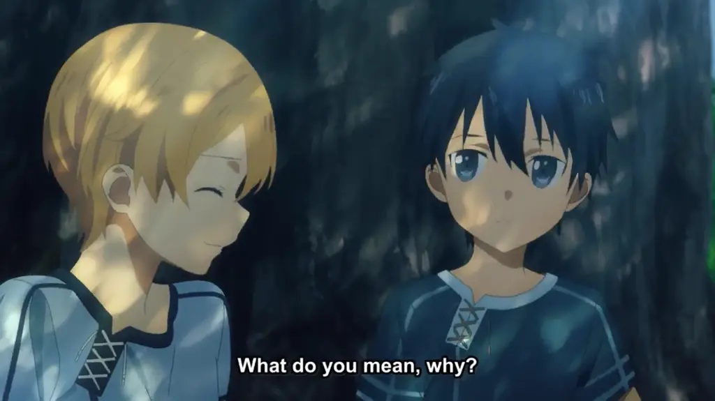 Kirito dan Eugeo dalam Sword Art Online Alicization