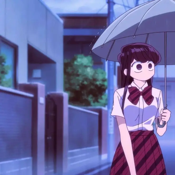 Gambar Shoko Komi dan Hitohito Tadano dari anime Komi Can't Communicate